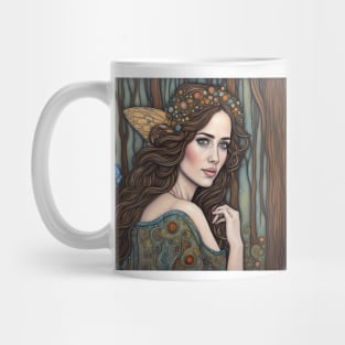 Emily Blunt as a fairy in the woods Mug